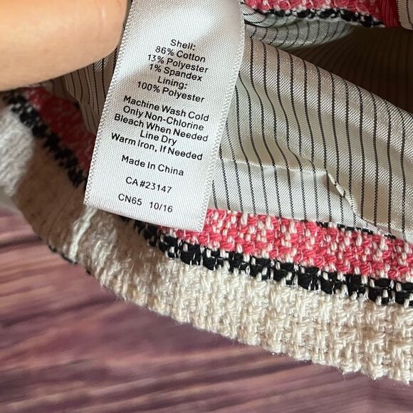 Talbots Muli- Colored Striped Blazer. Size 8/ Medium. - Picture 3 of 7